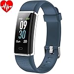 YAMAY Braccialetto Fitness Tracker Orologio Cardiofrequenzimetro da polso Smartwatch Donna Uomo Impermeabile IP68 Schermo...