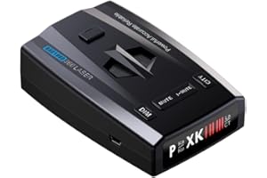 Baceyong 12V 3W Détecteur de Radar de Voiture de Surveillance à 360 degrés avec méthode de Mesure de Vitesse 4 Modes 3, 300-1000m Radar d'avertissement à Distance Longue Distance