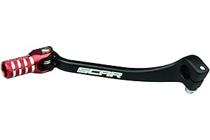 SCAR Sélecteur de vitesse anodisé Compatible avec HONDA CRF 250 450 250RX 450RX 450L CRF250R CRF450R 17-25 - Rouge