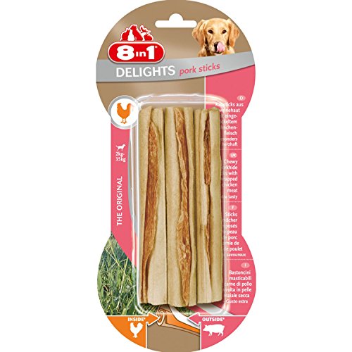 Preisvergleich Produktbild 8in1 Delights Pork Sticks Os a mâcher pour chien