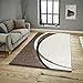 Produktbild Keymura Läufer im Modernem Design PRADA mit Hoch-Tief Muster Bettumrandung Florhöhe 15 mm Farbe: Natur / Braun / Beige Größe: 80x150 cm