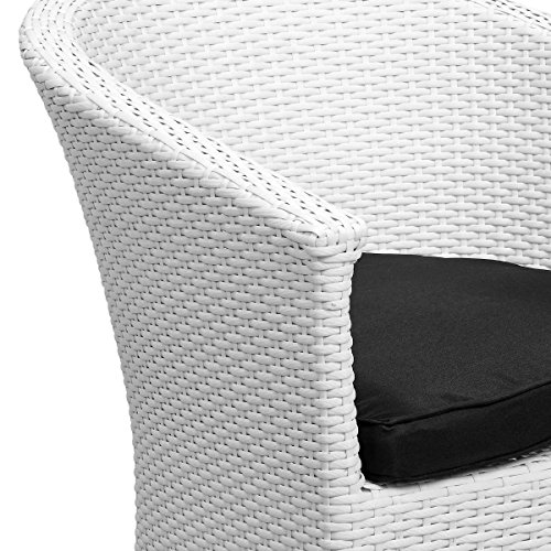 BUTLERS IN AND OUT Stuhl mit Kissen – Rattan-Sessel – Garten-Stuhl – Kunststoff – wasserabweisend – 57 x 65,5 x 80 cm - 9