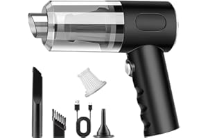 QIIZCP Handheld Vacuum Cleaner, 3-in-1 Cordless Handheld Vacuum Cleaner, 22000Pa Powerful Car V acuum Cleaner Cordless, Lightweight Mini for Carpet Pets Hair, Pet Hair Vehicle Home Office