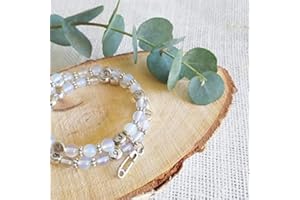 Bracelet d'allaitement opalite - permet de noter l'heure de la dernière tétée ou dernier biberon - modèle Pertiwi