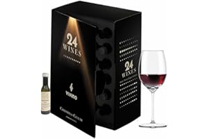 E-TASTING Calendrier de l’Avent Vin “La Cave à Vins de VIVINO” – Nouveauté 2025 – 24 vins x 40 mL – Dégustation premium, idée cadeau originale homme/femme