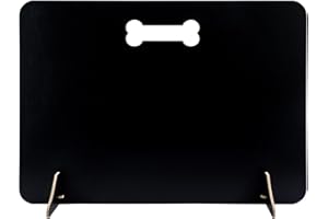 GENERIC Stair Gate Dog Stopper Indoor Barrier Portable Wooden Pet Stopper Dog Stopper for Stairs 70x51cm for Hallways Doorways (Black, 70x51x0.6CM)