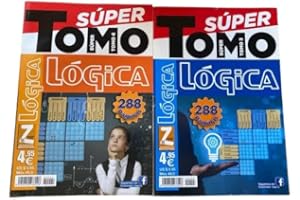 DataPrice Pack de 2 Libros de Pasatiempos de SÚPER TOMO LÓGICA. Juegos de Lógica para Adultos Variados. - Ed. Zugarto -.