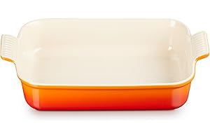 Le Creuset Heritage Rectangular Dish, Stoneware, 32 cm, 2.31 kg, Volcanic, 71102320900001