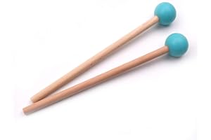 AGZHU 1 Pair Tongue Drum Mallet Xylophone Marimba Drumstick Musical Percussion Instrument for Children Kids Adults, Kids Drumsticks Bell,Piano Hammer Teaching Aids