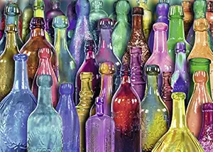 Ravensburger Colorful Bottles Puzzle 1000 Piece Jigsaw Puzzle for Adults  Every Piece is Unique, Softclick Technology Means Pieces Fit Together Perfectly