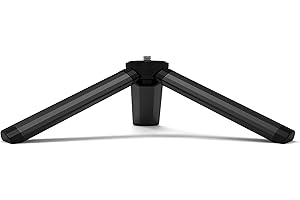 Walimex Pro Minitrípode de 12 cm, Compacto, con Conector de 1/4", Mini trípode para cámara, para Uso Profesional, Adecuado como trípode de Mesa y trípode de Mano, soporta hasta 1,5 kg, Color Negro