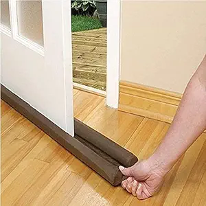 Akshar Absolute PVC Door Guard Gap Filler for Door Bottom Seal Strip - Sound-Proof, Reduce Noise, Energy Saving Door Stopper for Reduce Door Dust, Insects Protector (36 inches, Brown)