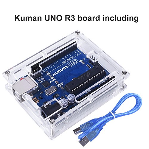 Kuman para Arduino Placa Uno R3 ATmega328P Uno R3 C scara Nueva Brillo Transparente de Acr lico Caja de Computadora Compatible con Arduino UNO R3 W Cable USB K69 reviews Kuman para Arduino Placa Uno R3 ATmega328P Uno R3 C scara Nueva Brillo Transparente de Acr lico Caja de Computadora Compatible con Arduino UNO R3 W Cable USB K69