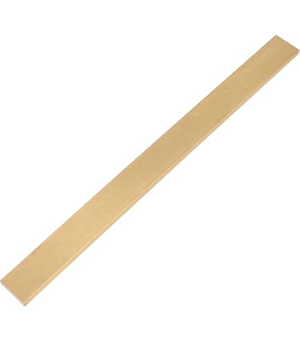 Barre Plate En Laiton 20x1mm - Longueur 1m - CuZn37 - Pour Décoration, Électricité, Salle De Bain