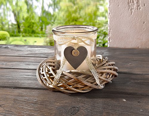 Windlicht „Weidenkranz“. 2tlg. Artnr. 103235 - 4