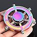 Price comparison product image 4-6 Mins Fidget Spinner EDC Hand Fidget Toy, Multicolor Cutter Titanium Rainbow Electroplating Alloy Stress Reducer High Speed R180 Stainless Steel Bearing Finger Cutter Design Relief Toys for Focus, Killing Time, Kids and Adults, Best for Birthday