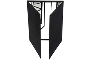 Paowsietiviity Specchio per esercitazione a 3 vie per trucchi maghi accessori da palco illusione, 24.2x18cm, Nero