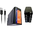 NP-F990 Pro with USB Lithium-Ion Rechargeable Video Camera Battery 7.4v 12000mAH with Charger | NP F990 PRO USB | FOTO POWER