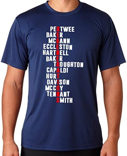 Dr Who Regenerations T-shirt Mens Comedy Tee Mashup T Shirt Black ScreenPrinted Design All Sizes