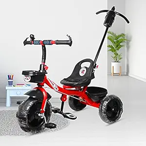 Kids Front or Back Bucket and Parent Handle Tricycle for Children (1-5 Years)