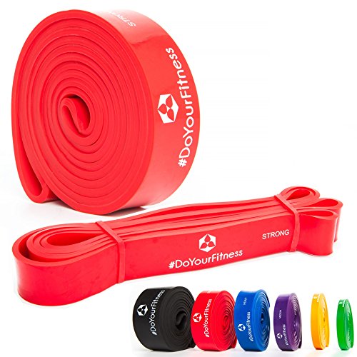 Fitnessbänder / PowerBands aus 100% Latex in Studio-Qualität »PullMeUp« - Die perfekten Rubber Bands & Sportbänder für effektives Krafttraining, Ganz-Körper-Workout, CrossFit, Stretching, Yoga, Bodybuilding , Powerlifting, Calisthenics oder Freeletics Workout - Widerstandsbänder ideal für den ganzen Körper - Die Gymnastikbänder ( Expander, Resistance Band & Bodytrainer ) sind in 5x unterschiedlichen Zugstärken erhältlich (leicht bis sehr hart)