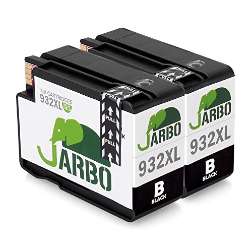 JARBO Kompatibel 932XL 933XL Tintenpatronen 2Schwarz Hohe Kapazität kompatibel zu Officejet 6100 6600 6700 7110 7610 7612 Printer (2 Schwarz) - 4