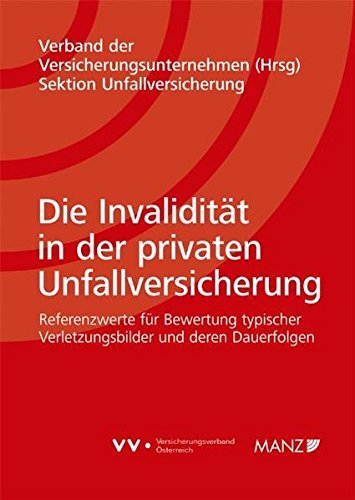 Die InvaliditÃ¤t in der privaten Unfallversicherung: Referenzwerte fÃ¼r Bewertung typischer Verletzungsbilder und deren Dauerfolgen (2016-08-08)
