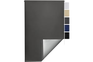 ‎SOL ROYAL Sol Royal Thermorollo SolReflect T42 Verdunkelungsrollo 70x220 cm Rollo Anthrazit - Rollos für Fenster ohne Bohren mit Thermobeschichtung - Wärmeschutzrollo Thermo Rollo zum Klemmen, Klemmfix Rollo