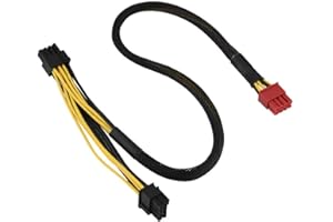 CUIFATI 8-pinowy męski na podwójny 2X-8-pinowy (6 + 2) kabel zasilający PCI-Express, 50 cm 8-pinowy 8-pinowy 8-pinowy kabel zasilający karty graficznej PCI-Express, odpowiedni dla Antec