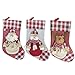 Produktbild REDWALL®Weihnachten Urlaub Weihnachtssocken Hängende Taschen Weihnachtsbaum Dekorationen Weihnachtsmann Schneemann Rentier Geschenk-Festlichkeits-Tasche Mini Größe Klassisch Weihnachtsstrumpf,elk