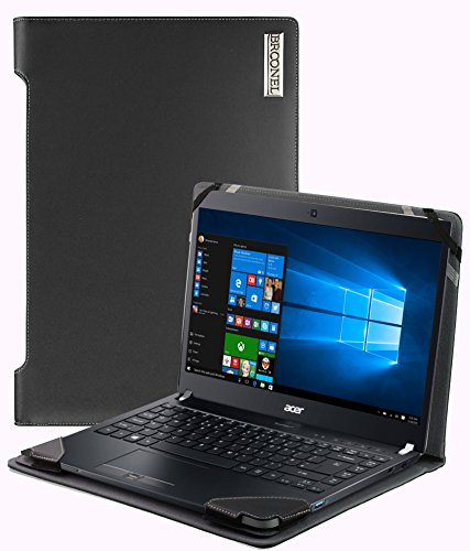 Broonel - Profile Series - Black Leather Luxury Laptop Case For The Dell Latitude 3390 2-in-1