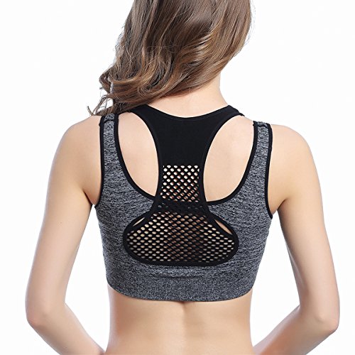 Libella Damen Bügelloser Sport-Bustier schwarz/grau 3732 - 3