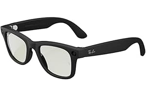 Ray-Ban - Meta - Smart-Brille - Wayfarer Large - Mattschwarz/Klar bis G-15 Grün-Übergänge, Mattschwarz / G15 Grün, L