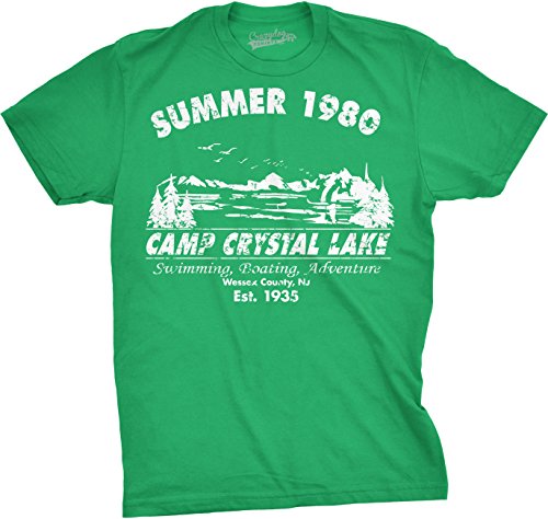 Mens Summer 1980 Men Funny T Shirt Graphic Camping Vintage Cool 80s Novelty Tees