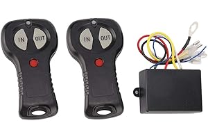 ‎KIMISS KIMISS 1-Paar-Wireless-Controller, 12-V-Universal-Wireless-Winden-Fernbedienungs-Controller-Kit für PKW