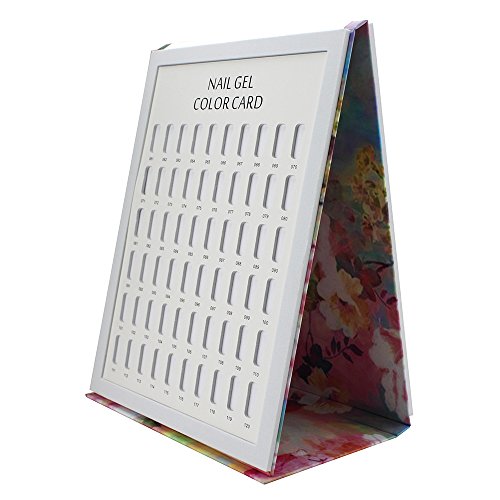 TP 120 Nail Tip Colour Chart Display Book for Nail Art UV Gel Polish Nail Salon Manicure Pedicure Tools (Flower)