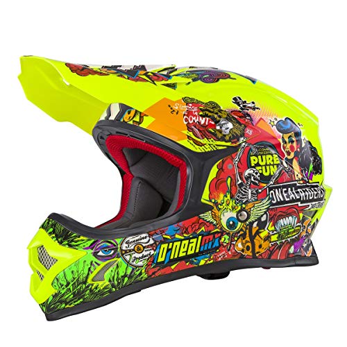 Casco Mx Oneal 2018 3Series Crank Neon Amarillo (S , Amarillo)