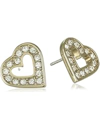 DYRBERG/núcleo Damen-Pendientes de latón transparente - 336721