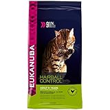 Eukanuba Premium Katzenfutter für Katzen mit Neigung zu Haarballen, Trockenfutter mit Huhn (1 x 400 g)