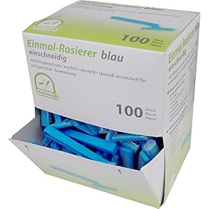 Disposable Razors HT70001 Medi, Colour: Blue Pack of 100 – Various Quantities Available