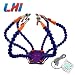 Produktbild LHI Helping Hands Third Hand Lötwerkzeug 6 Flexible Arme Sechs Arm Lötstation mit schwenkbarer Krokodilklemme für RC Drone (Lila)