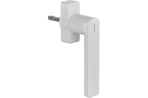 SIEGENIA Smarter Fenstergriff Gen. 2 signalweiß - Matter kompatibel zur Einbindung in Smart Home Netzwerke mit Statusüberwachung, zentrale Ver- & Entriegelung per Fernzugriff, Smarter Montageassistent