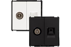 LEDKIA LIGHTING Toma RJ45 CAT 6 Internet + TV Macho Modern Blanco