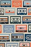  Journal: Mixed Cassette Tape Notebook with Lined Pages