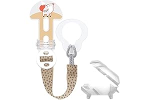 MAM Clip it! & Cover 0+ Mon, 1 unidad, zorro, gris y beige, Instrucciones en Lengua Extranjera