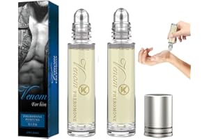 NICERAM 2 Pieces Feromonas para Hombre,Colonia Perfume Aceite Esencial con infusión feromonas Roll-on - Perfume Feromonas Larga Duración para Damas y Caballeros, 10 l