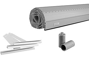 Schellenberg Rolladen Maßanfertigung, PVC Rolladenpanzer, Auswählbar: Breite 50-160 cm, Höhe 100-230 cm, System Mini, Farben Weiß, Grau