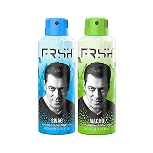 Frsh by Salman Khan Perfumed Deodorants Men Body Spray Pack Of 2 (Swag & Macho)