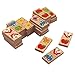 28 Pieces Wooden Solitaire Dominoes Set