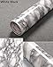 Price comparison product image Yancorp Granite Look Marble Effect Counter Top Film Vinyl Self Adhesive Peel-Stick Wallpaper 24 X 78 inch,61cmx2m (White Black)